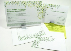 Modern luxury wedding invitations