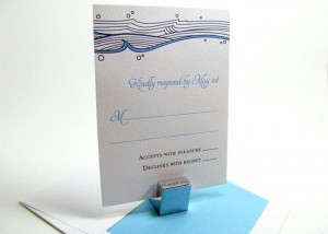 Ocean wedding invitation