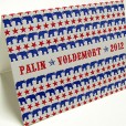 Palin Voldemort 2012 Letterpress Greeting Cards