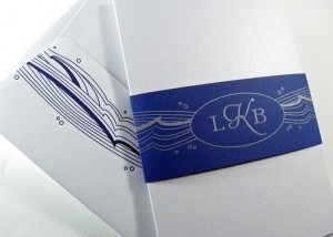 Pocketfold wedding invitation