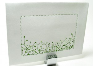 Printed invitation envelopes