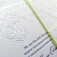 Quatrefoil wedding invitations