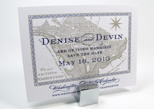 Retro DC save the dates