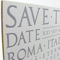 Rome save the dates