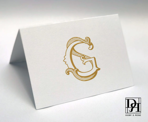 GS logo SG logo classic notecard