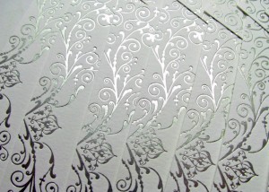 Silver foil stamping