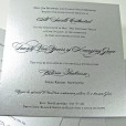 Silver invitation