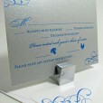 Silver paper reply cards