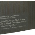 Letterpress Black Tie Formal Wedding Invitations