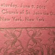 Mehndi Letterpress Wedding Invitation