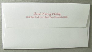 Letterpress Cute Little Monkey Baby Announcements