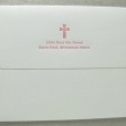 Letterpress Hugs and Kisses Baptism Invitation