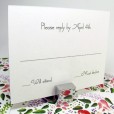 Spring wedding reply cards