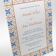 Talavera Mexican Tile Wedding Invitation