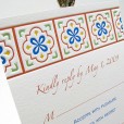 Talavera Mexican Tile Wedding Invitation