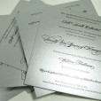 Thick silver cards foil stamp