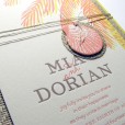 Tropical luxury wedding invitations