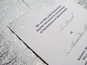 Victorian flourish invitations