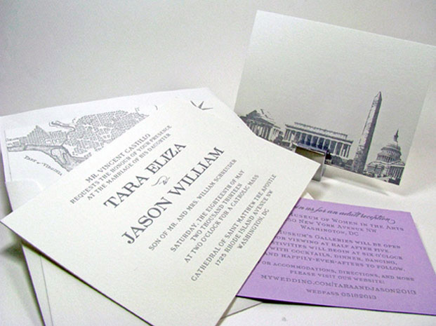 Vintage Washington DC invitation
