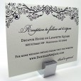 Vintage flourish reception card