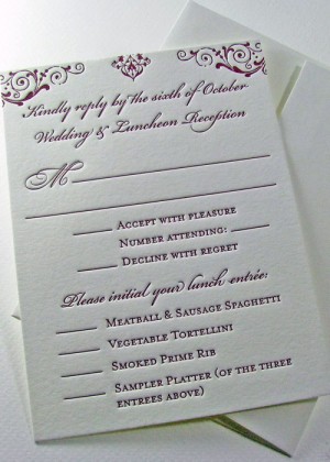 Vintage wedding invitations