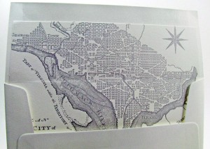 Washington DC map liner