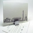 Washington DC monuments reply card