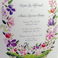 Watercolor invitations