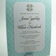 Waves pattern wedding invitations