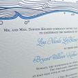 Waves wedding invitation