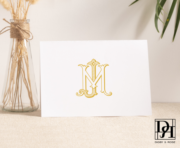 JM or MJ Monogram, Crest, or Logo - Digby & Rose