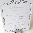 Art Deco Wedding Invitation