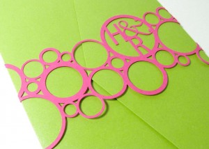 Belly bands for wedding invitations