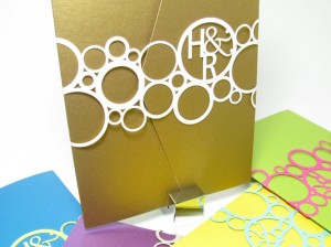 Belly bands for wedding invitations