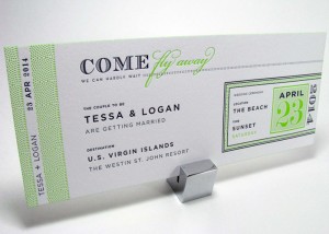 boarding pass wedding invitations