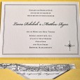 Cape Cod Letterpress Wedding Invitation