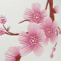 Washington DC Cherry Blossom Festival Note Card - Large Blossoms