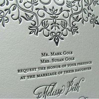country lace wedding invitation
