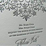 country lace wedding invitation