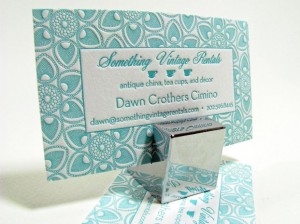 Letterpress business card 110lb paper
