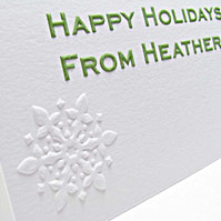 Custom Embossed Christmas Cards