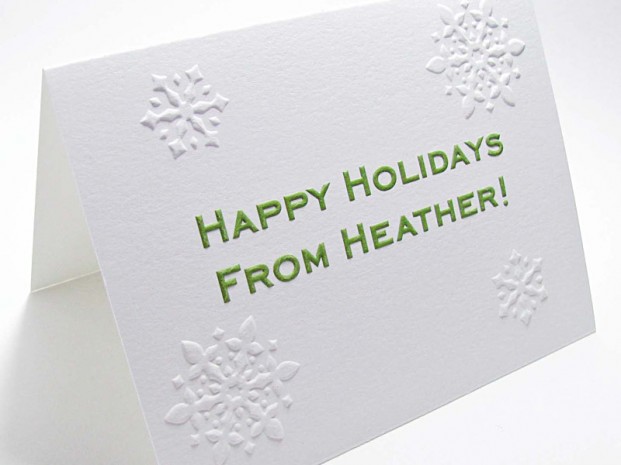 Custom Embossed Christmas Cards