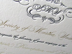 decorative letterpress
