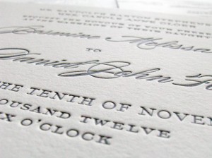 deep letterpress