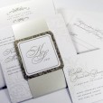 Elegant letterpress wedding invitations