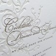 Elegant letterpress wedding invitations