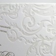 Elegant letterpress wedding invitations