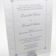 snowflakes wedding invitation