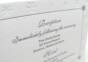 elegant winter wedding invitation