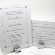 Elegant winter wedding invitation